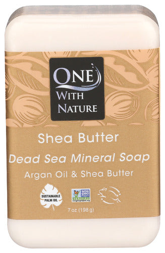 One With Nature Soap Bar Shea Butter, 7 OZ