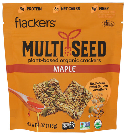 Doctor In The Kitchen 
Cracker Multi Seed Maple, 4 OZ.