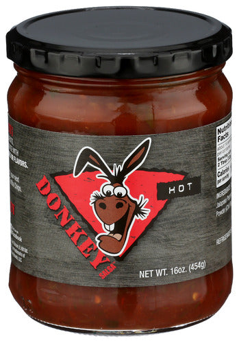 Donkey Chip 
Salsa Hot, 16 OZ.