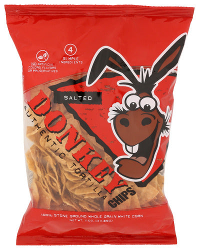 Donkey Chip 
Chips Tortilla Salted, 11 OZ.