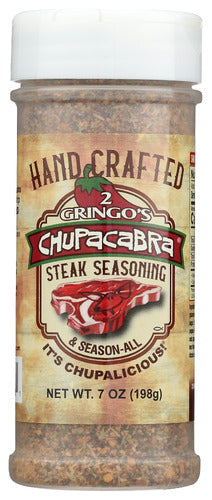 2 Gringos Chupacabra 
Seasoning Steak, 7 OZ