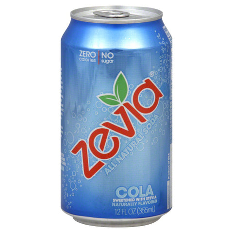 ZEVIA SODA COLA NTRL 6PK - 72 FO