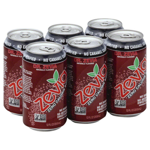 ZEVIA SODA DR ZEVIA DIET NATRL 6PK - 72 FO