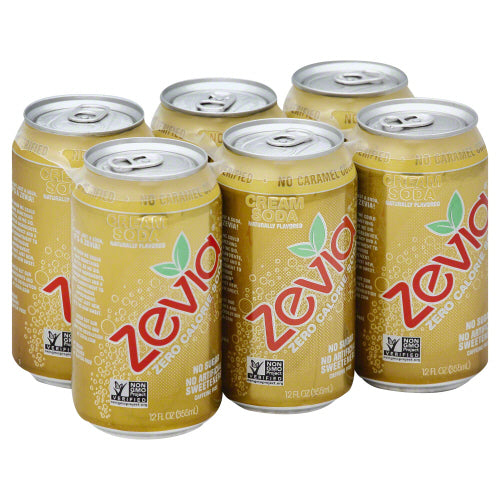 ZEVIA SODA CREAM 6PK - 72 FO