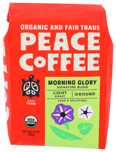 Peace Coffee Coffee Grnd Morning Glory, 12 OZ.