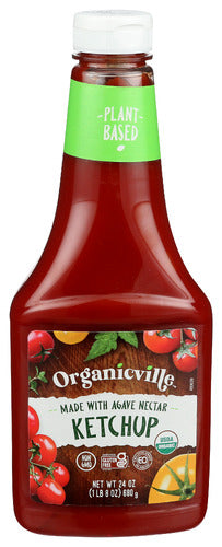 Organicville Ketchup No Added Sgr, 24 OZ.