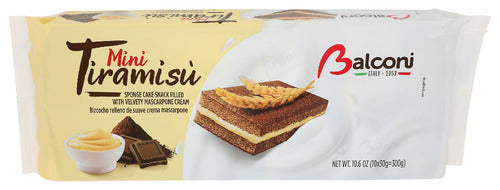 Balconi 
Snack Cake Mini Tiramisu, 10.6 OZ.