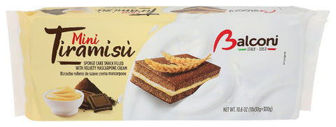 Balconi 
Snack Cake Mini Tiramisu, 10.6 OZ.