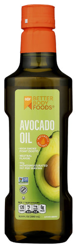 Betterbody 
Oil Avocado Refined, 16.9 OZ.