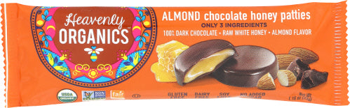 HEAVENLY ORGANICS HNY PATTY CHOC ALMND ORG 3PK - 1.2 OZ