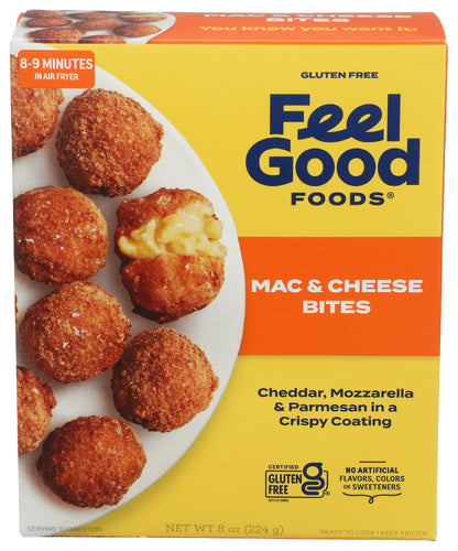 FEEL GOOD FOODS BITES MAC N CHEESE THREE - 8 OZ