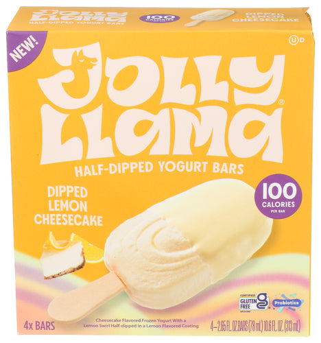 JOLLY LLAMA BAR YOGURT LMN CHCKE 4PC - 10.6 FO
