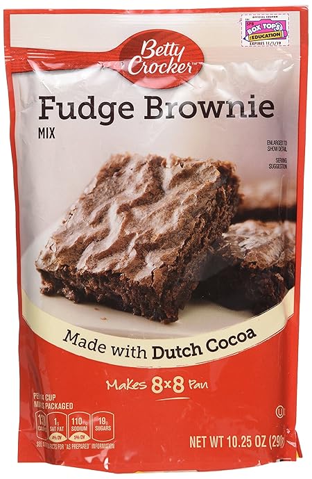 Betty Crocker Fudge Brownie Mix, 10.25 Ounce (Pack of 3)