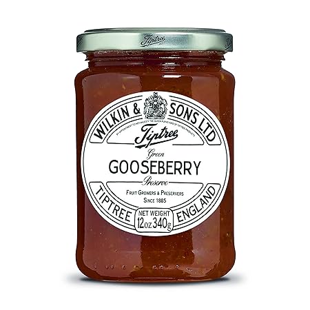 Tiptree Green Gooseberry Preserve, 12 Ounce Jars (Pack of 6)