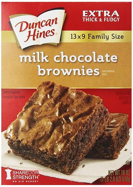 Duncan Hines Brownie Mix, Milk Chocolate, 18 oz