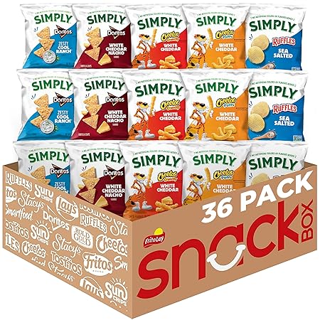 Simply Snacks Variety Pack, 0.875 Oz, 36 Count, Packaging May Vary