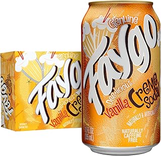 Faygo Crème Soda | 12-Pack of 12oz Cans | Smooth V...