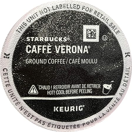 Starbucks Caffe Verona Dark, K-Cup for Keurig Brewers, 96 Count