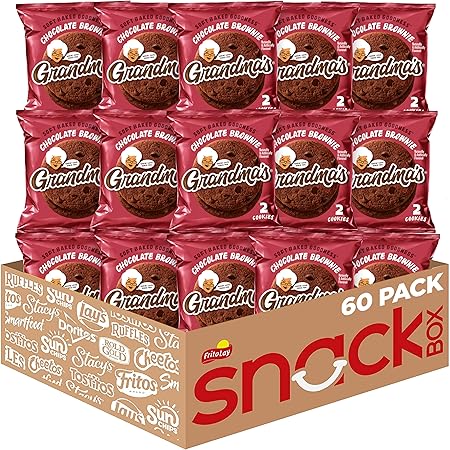 Grandma's Cookies, Chocolate Brownie, 2.5 Ounce (Pack of 60)