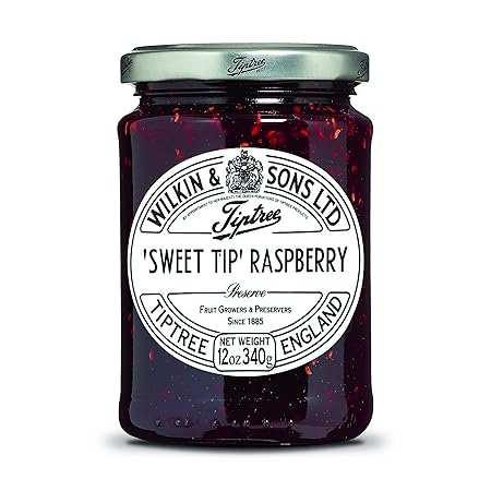 Tiptree Sweet Tip Raspberry Preserve, 12 Ounce Jars (Pack of 6)