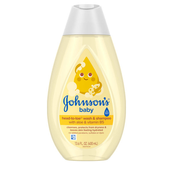 Johnson's Head-To-Toe 2-in-1 Baby Wash & Shampoo, 13.6 fl. oz