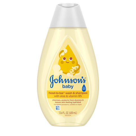 Johnson's Head-To-Toe 2-in-1 Baby Wash & Shampoo, 13.6 fl. oz