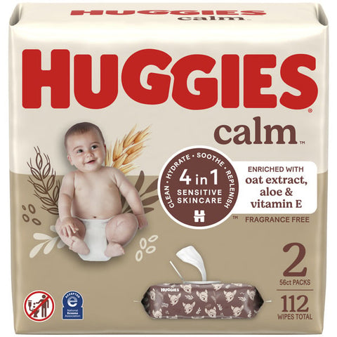 Huggies Calm Baby Wipes, Unscented