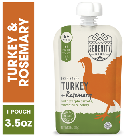 Serenity Kids Free Range Turkey & Rosemary Baby Food Pouch