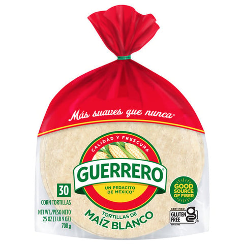 Guerrero White Corn Tortillas, 30 Count