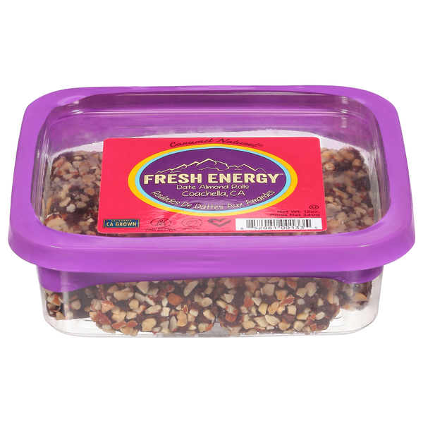 Caramel Naturel Date Almond Rolls