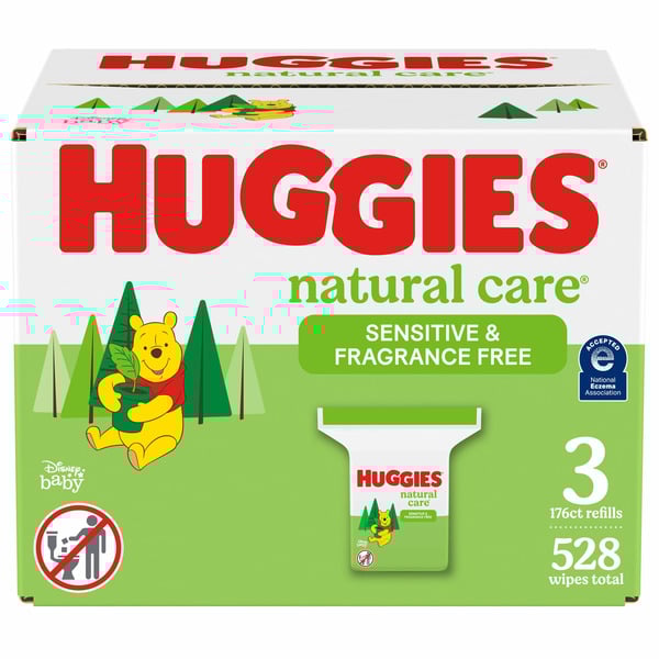 Huggies Natural Care Sensitive Unscented Baby Wipes