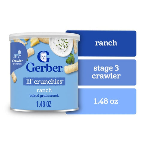 Gerber Baked Corn Snack, Ranch