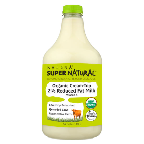 Kalona SuperNatural Organic, 2% Reduced Fat Milk, Grass-fed Cows