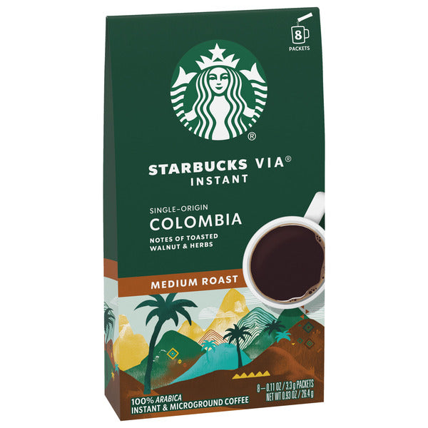 Starbucks VIA Colombia Medium Roast Instant Coffee