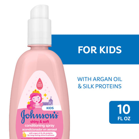 Johnson's Johnson's Shiny & Soft Tear-Free Kids' Conditioning Spray, 10 fl. oz