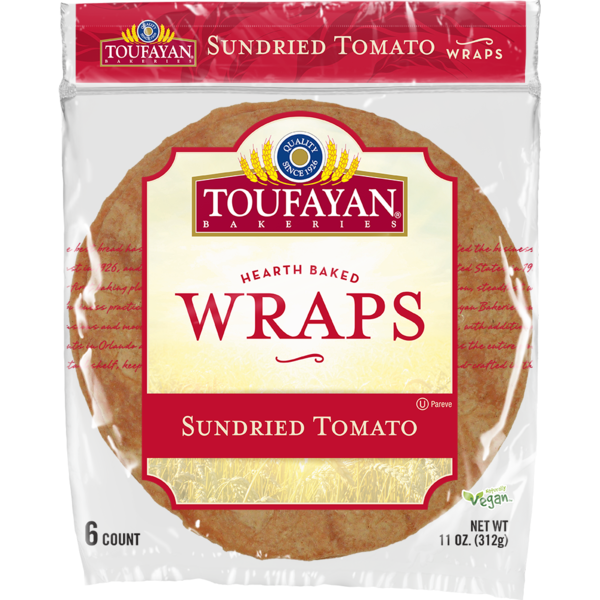 Toufayan Bakeries Sundried Tomato Wraps