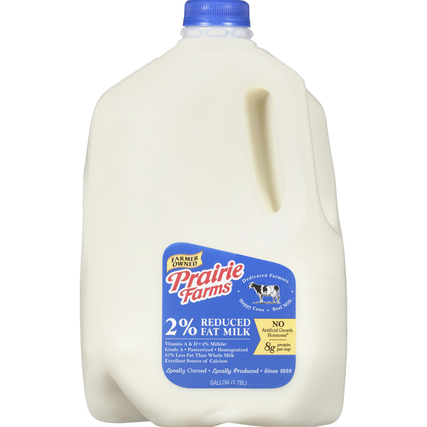 Prairie Farms Milk, 2% Reduced Fat