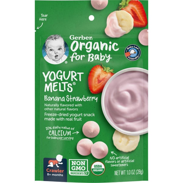 Gerber Yogurt Melts Banana Strawberry Bag
