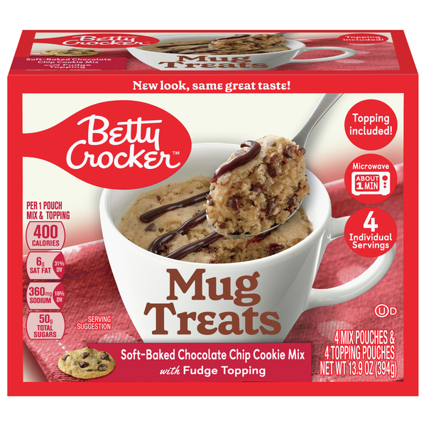 Betty Crocker Soft-Baked Chocolate Chip Cookie Mix with Fudge Frosting