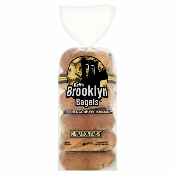 Bell's Brooklyn Bagels Cinnamon Raisin Bagels