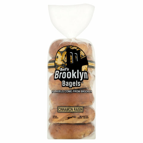 Bell's Brooklyn Bagels Cinnamon Raisin Bagels
