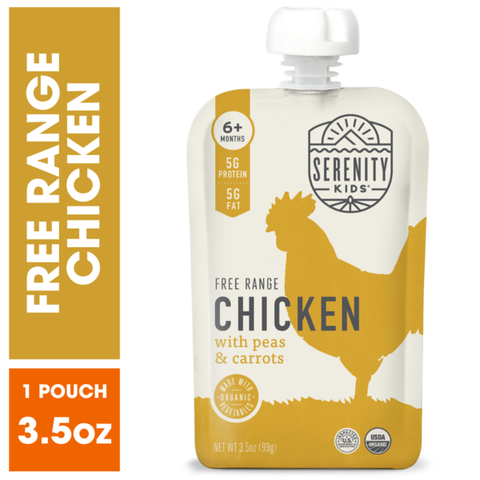 Serenity Kids Free Range Chicken with Organic Peas & Carrots