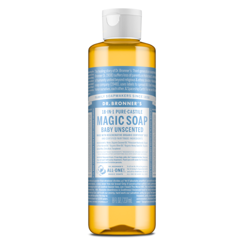 Dr. Bronner's Unscented Pure-Castile Liquid Soap