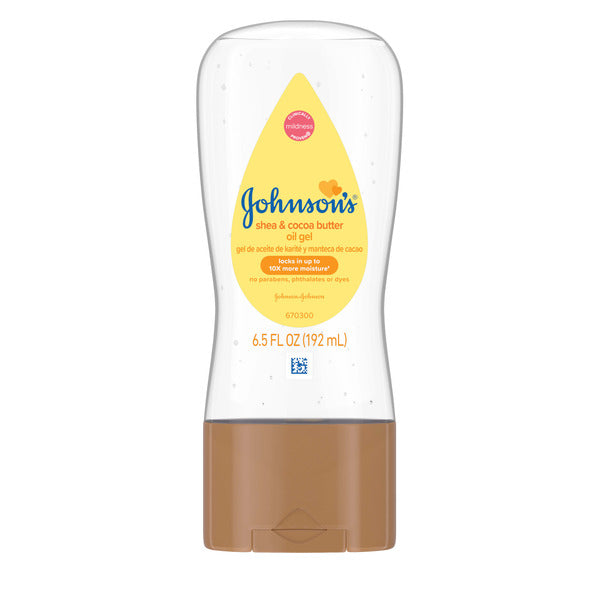 Johnson's Oil Gel with Shea & Cocoa Butter, Nourishes, 6.5 fl. oz