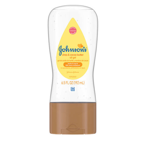 Johnson's Oil Gel with Shea & Cocoa Butter, Nourishes, 6.5 fl. oz