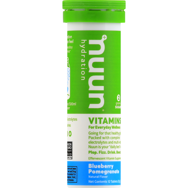 Nuun Vitamins, Tablets, Blueberry Pomegranate