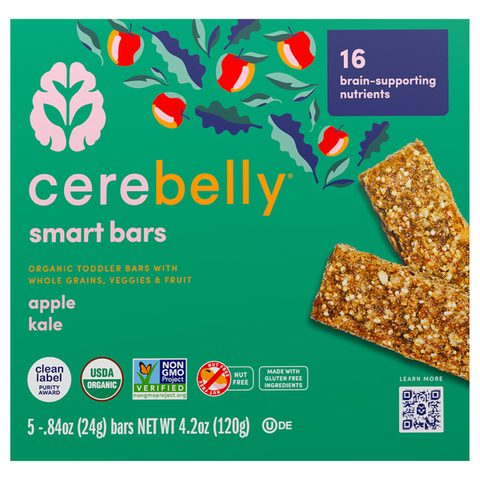 Cerebelly Smart Bars, Apple Kale