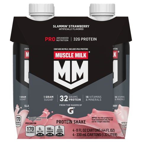 MUSCLE MILK Protein Shake, Slammin' Strawberry