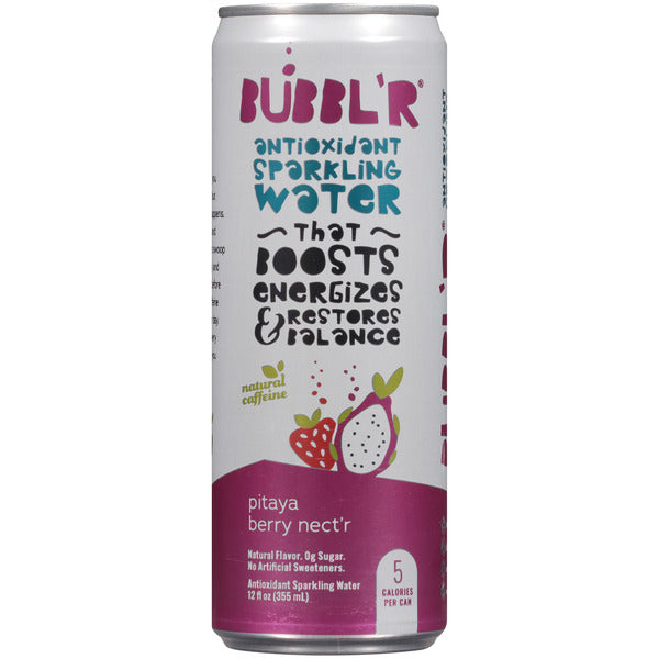 BUBBL’R Antioxidant Sparkling Water, pitaya berry nect'r