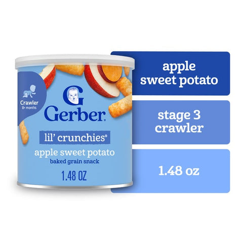 Gerber Baked Corn Snack, Apple Sweet Potato
